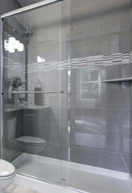 Brand new glass shower